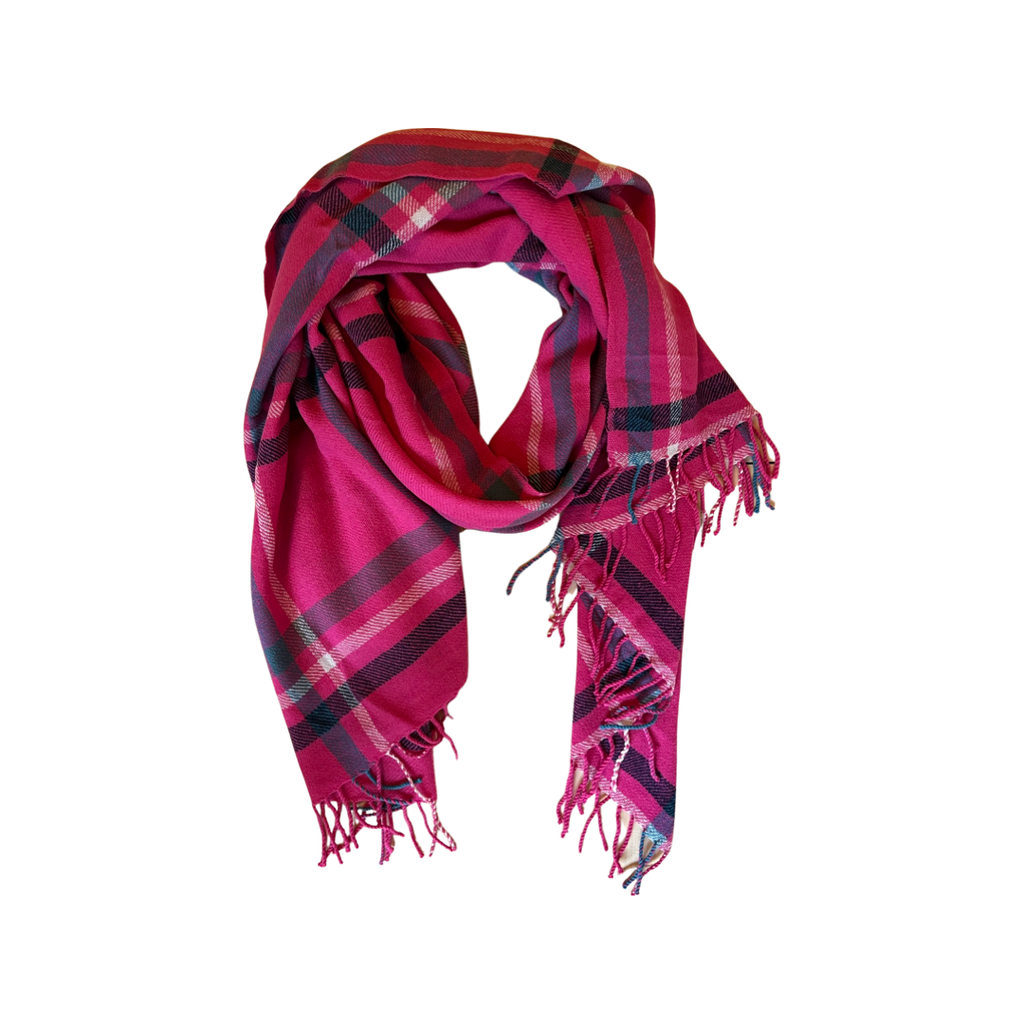 Standard Form Gingham Grid Blanket Scarf