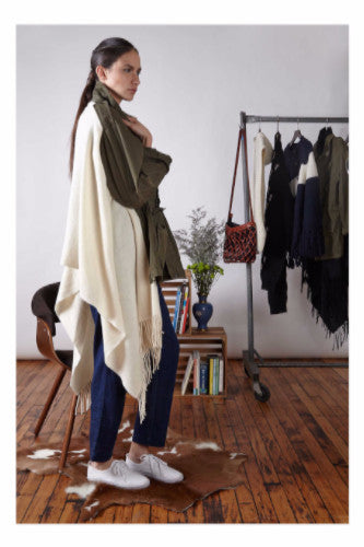 Standard Form Army Poncho- White